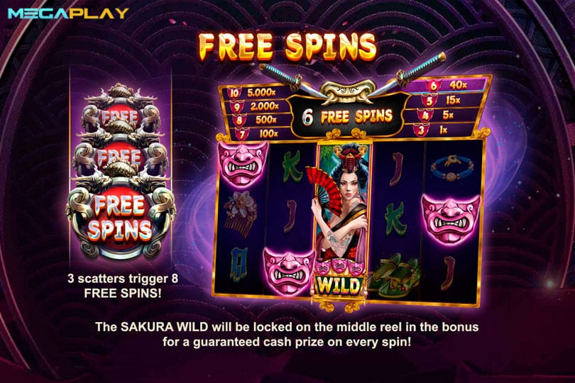 ฟีเจอร์ Free Spins SM