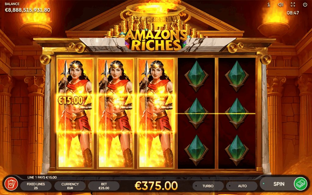 Amazons Riches - Gameplay