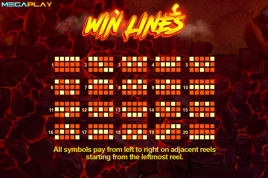 Paylines Red Hot BBQ