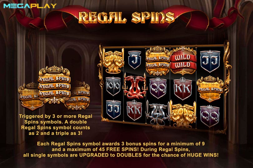 ฟีเจอร์ Regal Spins
